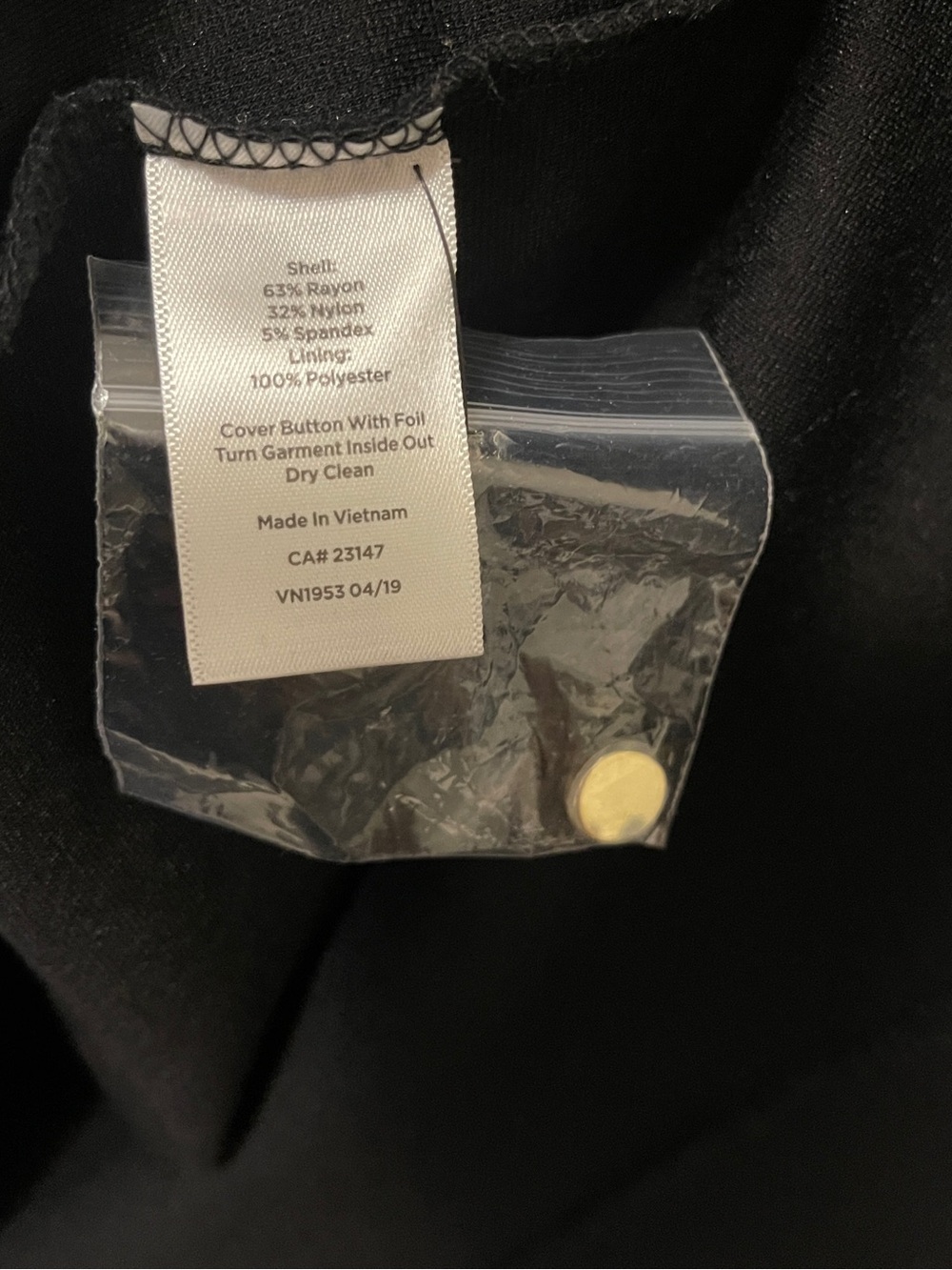 Talbots Black Long-Sleeve Shift Dress with Leopard Print Trim - Picture 11 of 12